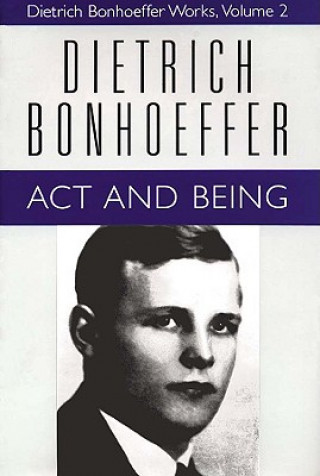 Libro Act and Being Dietrich Bonhoeffer