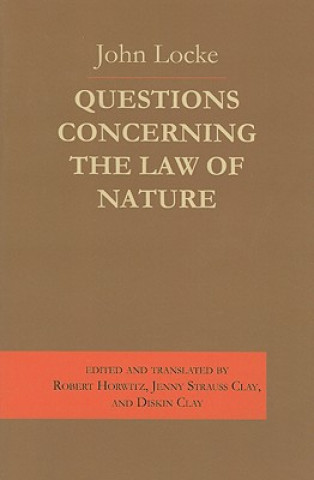 Kniha Questions Concerning the Law of Nature John Locke