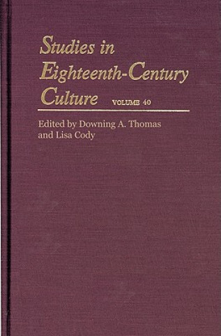 Könyv Studies in Eighteenth-Century Culture Downing A. Thomas