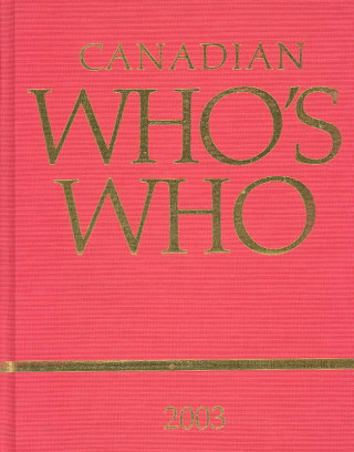 Book Canadian Who's Who 2003 Elizabeth Lumley