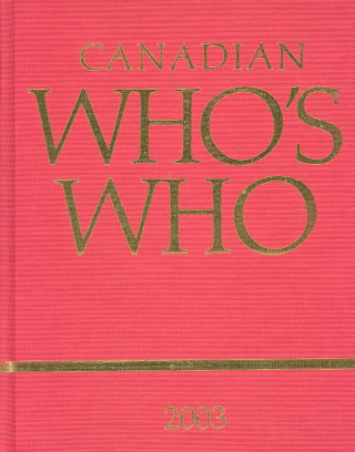 Kniha Canadian Who's Who 2003 Elizabeth Lumley