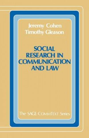 Book Social Research in Communication and Law Jeremy Cohen