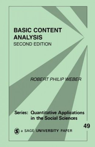Kniha Basic Content Analysis Robert Philip Weber