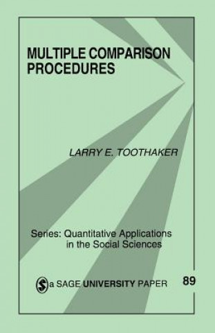 Kniha Multiple Comparison Procedures Larry E. Toothaker