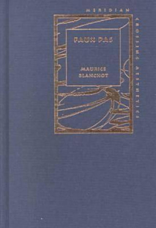 Kniha Faux Pas Maurice Blanchot