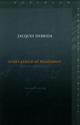 Kniha Who's Afraid of Philosophy? Jacques Derrida