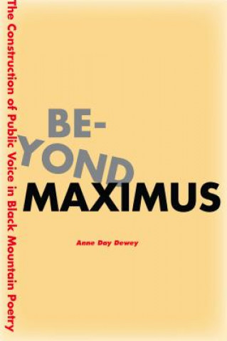 Book Beyond Maximus Anne Day Dewey