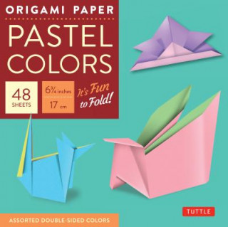 Calendar / Agendă Origami Paper - Pastel Colors - 6 3/4" - 48 Sheets Tuttle Publishing