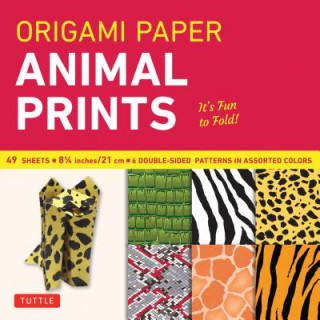 Calendar / Agendă Origami Paper - Animal Prints - 8 1/4" - 49 Sheets 