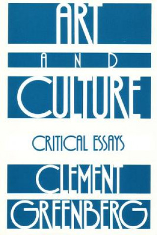 Book Art and Culture Clement Greenberg