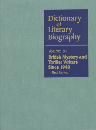 Kniha Dictionary of Literary Biography Bernard Benstock