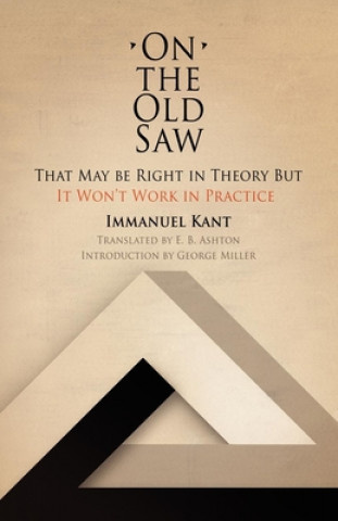 Kniha On the Old Saw Immanuel Kant