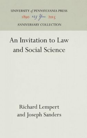 Könyv Invitation to Law and Social Science Richard O. Lempert