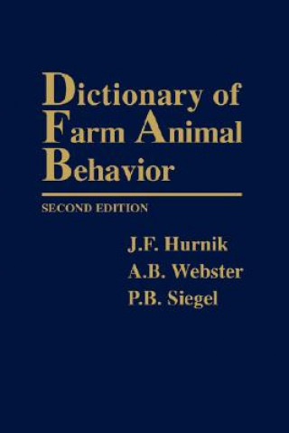 Carte Dictionary of Farm Animal Behavior Second Edition JF Hurnik