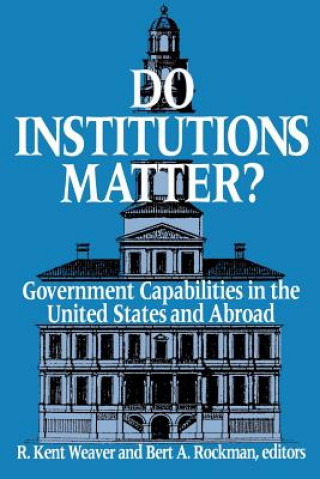 Könyv Do Institutions Matter? 