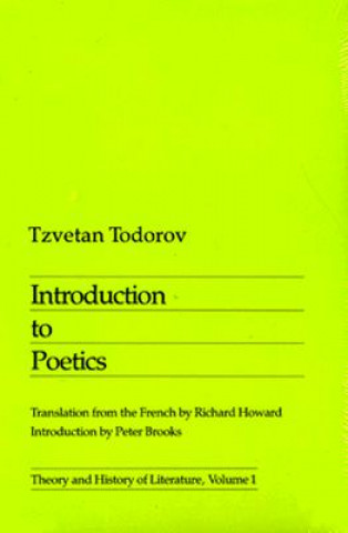 Könyv Introduction To Poetics Tzvetan Todorov