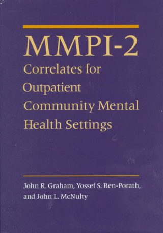 Buch MMPI-2 Correlates for Outpatient Community Mental Health Settings John R Graham