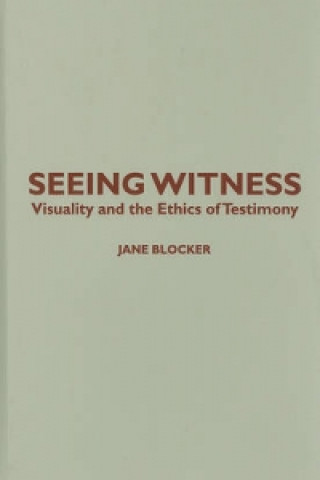Kniha Seeing Witness Jane Blocker