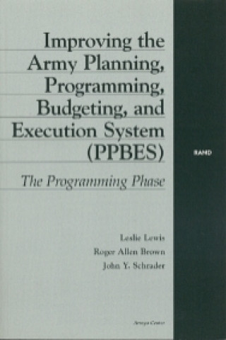 Knjiga Improving the Army Planning, Programming, Budgeting, and Execution System (PPBES) Leslie Lewis