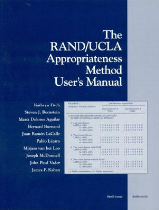 Kniha Rand/Ucla Appropriateness Method User's Manual Kathryn Fitch