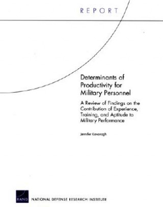 Książka Determinants of Productivity for Military Personnel Jennifer Kavanagh