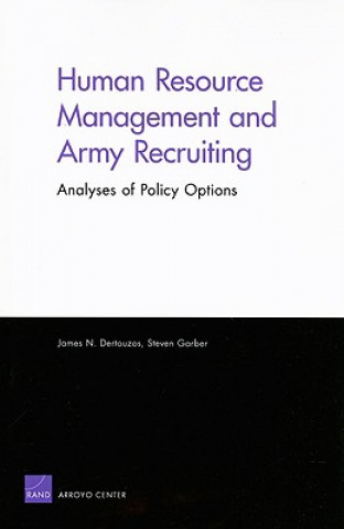 Libro Human Resource Management and Army Recruiting James N Dertouzos