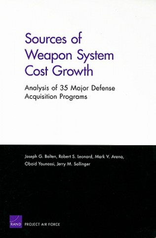 Kniha Sources of Weapon System Cost Growth Joseph G. Bolten