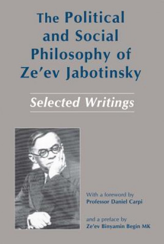 Buch Political and Social Philosophy of Ze'ev Jabotinsky Mordechai Sarig