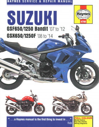 Kniha Suzuki GSF650/1250 Bandit & GSX650/1250F (07 - 14) Phil Mather