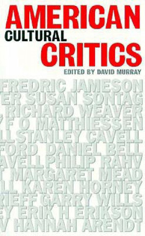 Buch American Cultural Critics David Murray