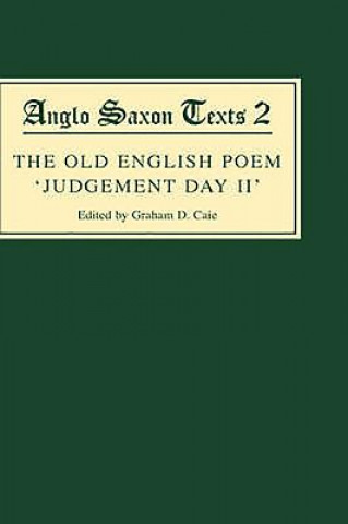 Buch Old English Poem Judgement Day II Graham D. Caie