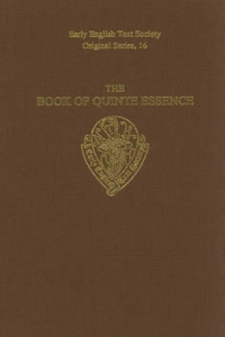 Könyv Book of Quinte Essence Sloane MS 73 