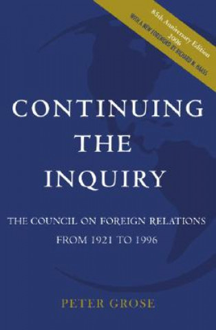 Livre Council on Foreign Relations at 75 Peter Grose