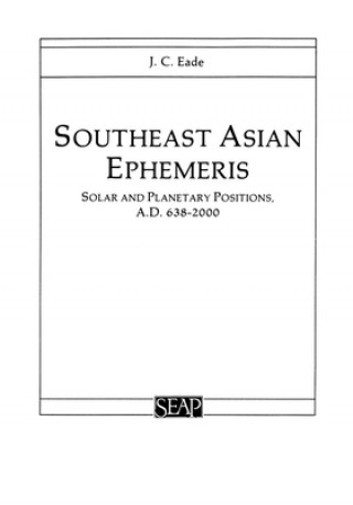 Carte Southeast Asian Ephemeris J. C. Eade