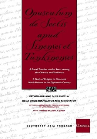 Könyv Opusculum de Sectis apud Sinenses et Tunkinenses 