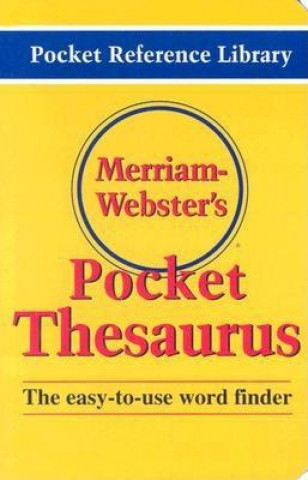 Book Merriam Webster's Pocket Thesaurus Merriam Webster