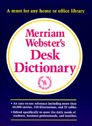 Carte Merriam-Webster's Desk Dictionary Merriam-Webster