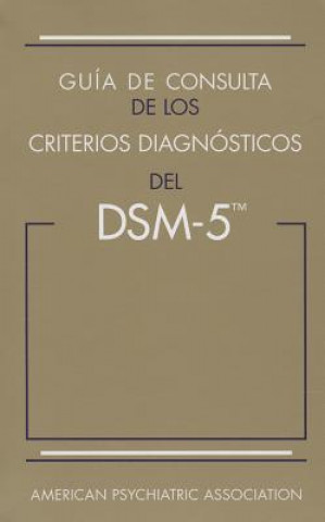 Buch Guia de consulta de los criterios diagnosticos del DSM-5 (R) American Psychiatric Association