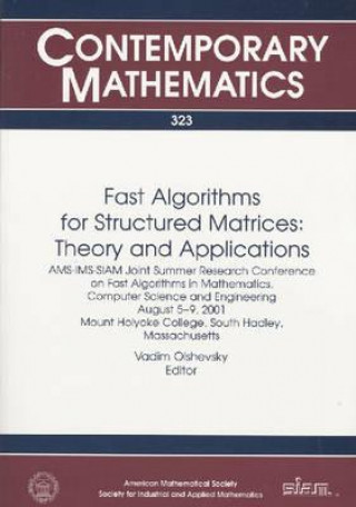 Libro Fast Algorithms for Structured Matrices Vadim Olshevsky