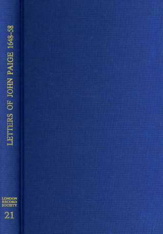 Könyv Letters of John Paige, London Merchant, 1648-1658 John Page