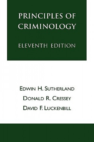 Carte Principles of Criminology Donald R. Cressey