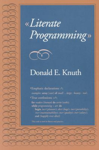 Könyv Literate Programming Donald E. Knuth