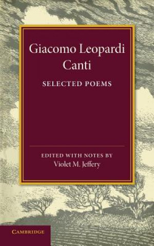 Könyv Giacomo Leopardi: Canti Giacomo Leopardi