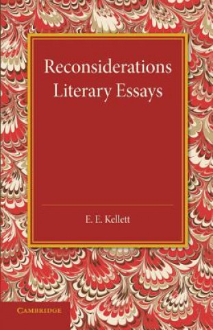 Kniha Reconsiderations E. E. Kellett