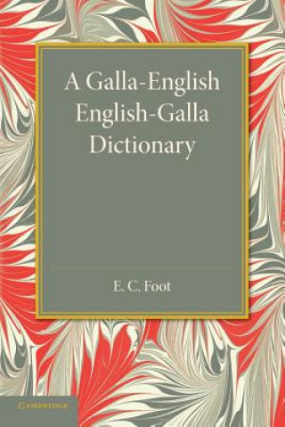 Carte Galla-English English-Galla Dictionary 
