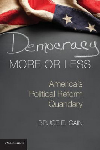 Knjiga Democracy More or Less Bruce E. Cain