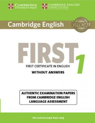 Книга Cambridge English First 1 for Revised Exam from 2015 Student's Book without Answers 