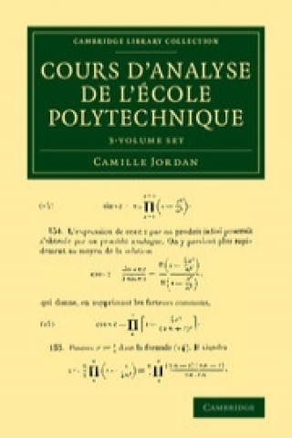 Carte Cours d'analyse de l'ecole polytechnique 3 Volume Set Camille Jordan