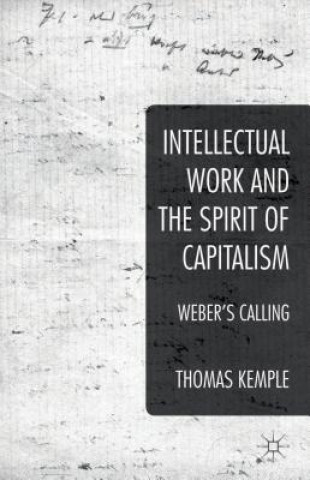 Könyv Intellectual Work and the Spirit of Capitalism Thomas M. Kemple