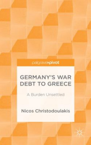 Kniha Germany's War Debt to Greece Nicos Chistodoulakis